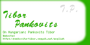 tibor pankovits business card